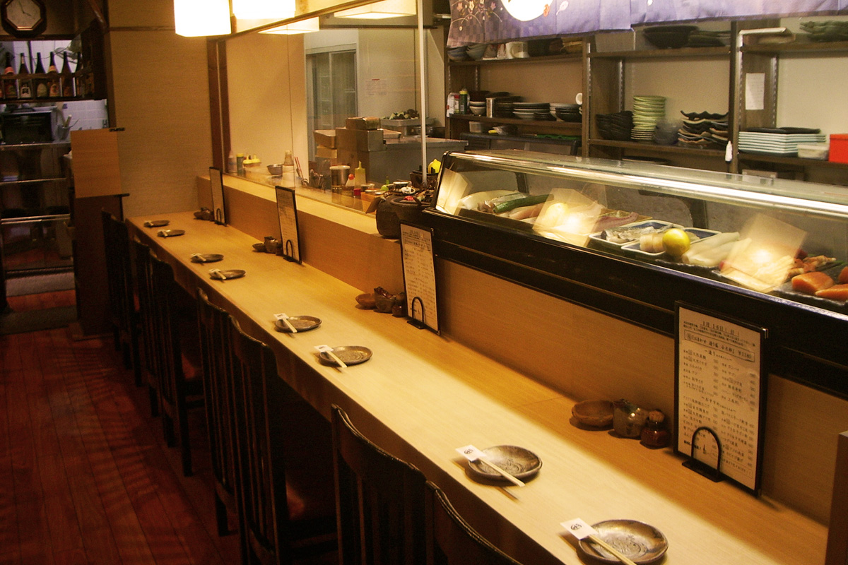 店内カウンター